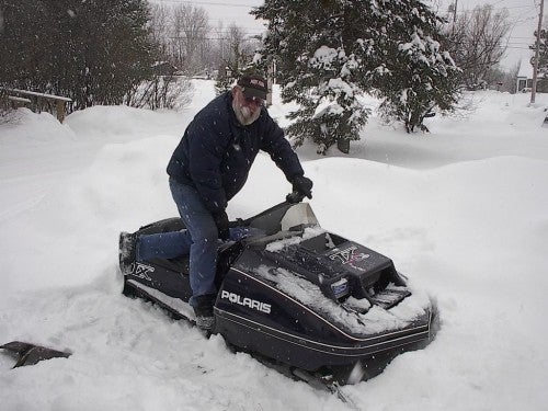 Mike "Spike" Dickson on his 530 equipped TX. 