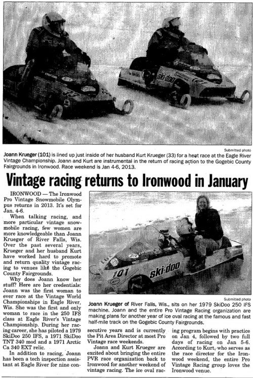 Daily Globe Article on Ironwood Daily Globe Article on Ironwood